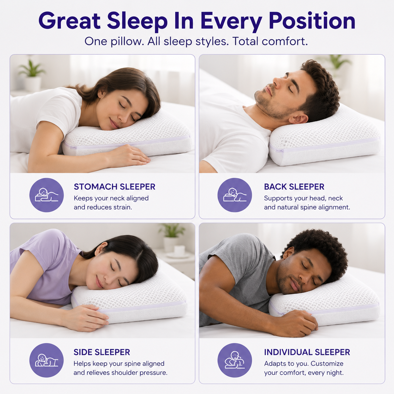 Cooling Grid Pillow