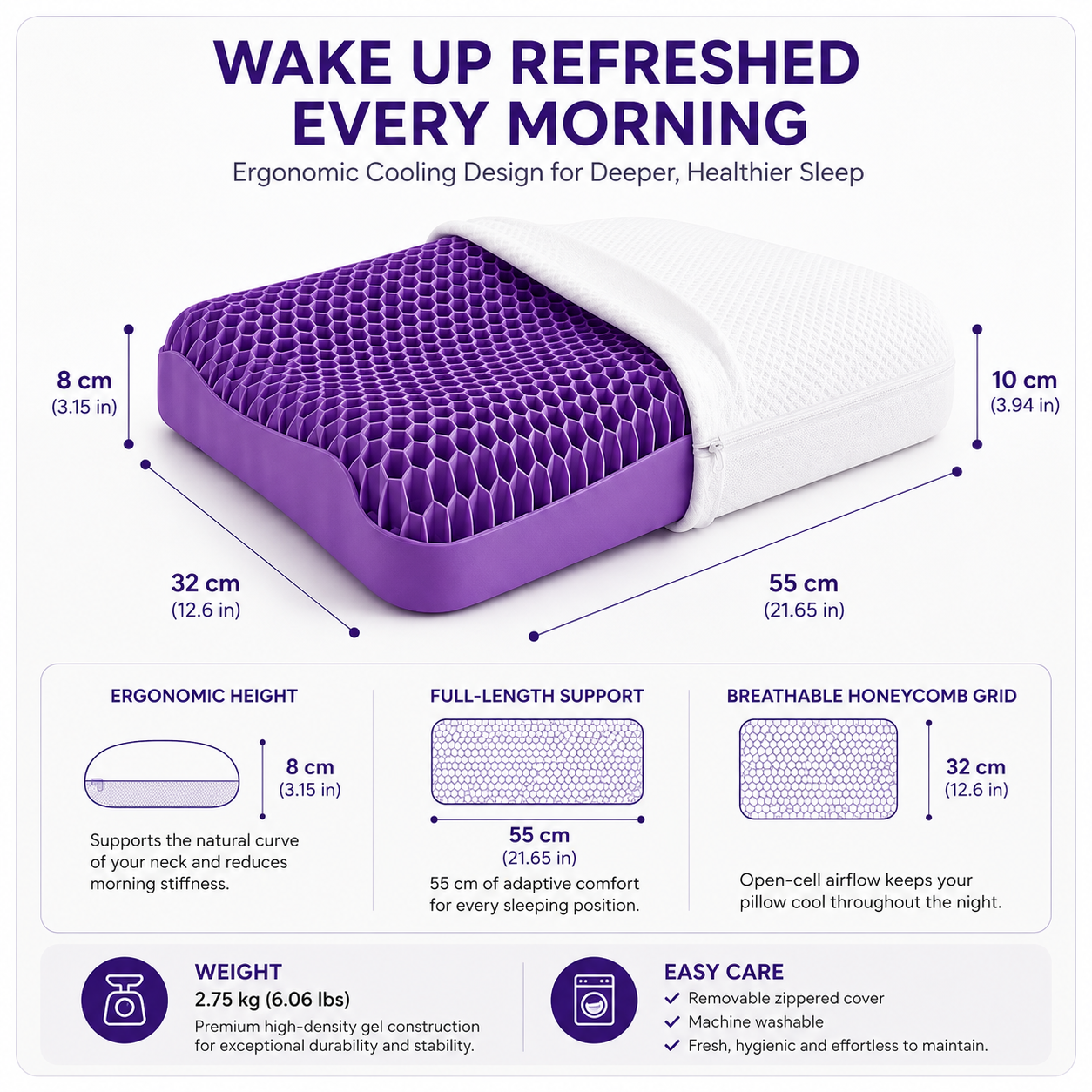 Cooling Grid Pillow